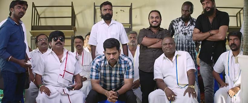 Sooraj Pops, Aadithya Kathir, Sakthi Saravanan, Vijay Antony, and Super Subbarayan in Kodiyil Oruvan (2021)