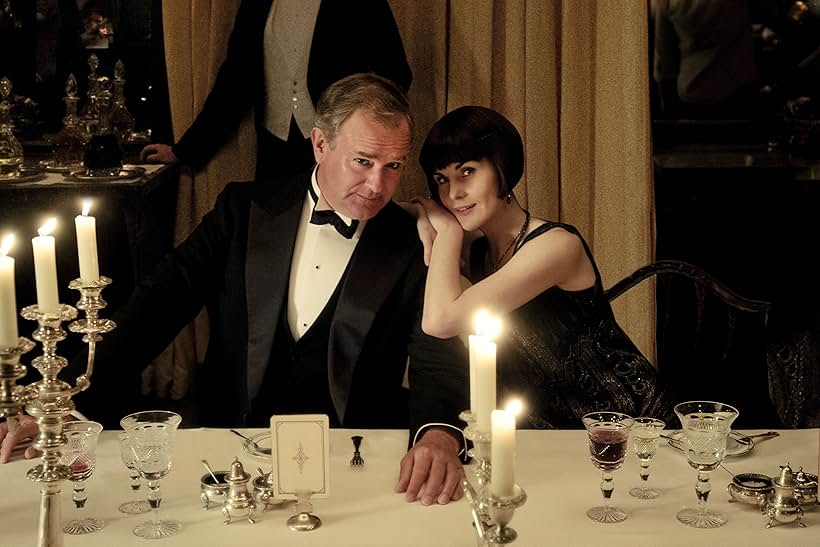 Hugh Bonneville and Michelle Dockery in Downton Abbey (2019)