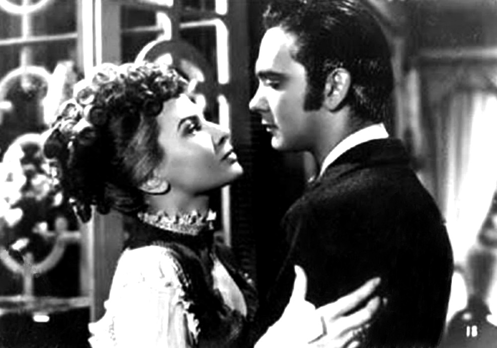 Carlos Cores and Judith Sulian in La dama de la muerte (1946)