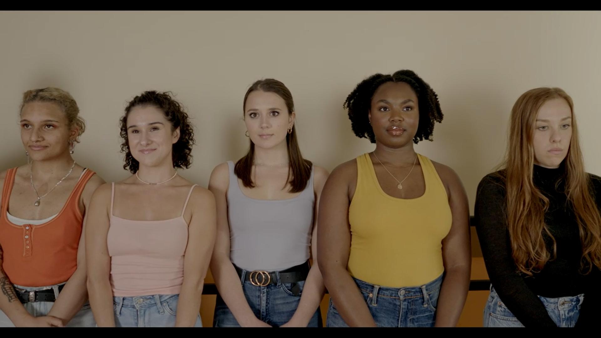 Kira Player, Maxine Stillwagon, Maria Alessi, Paige Sciarrino, and Leigh-Ann Clark Shepperson in Where the Light Enters (2022)