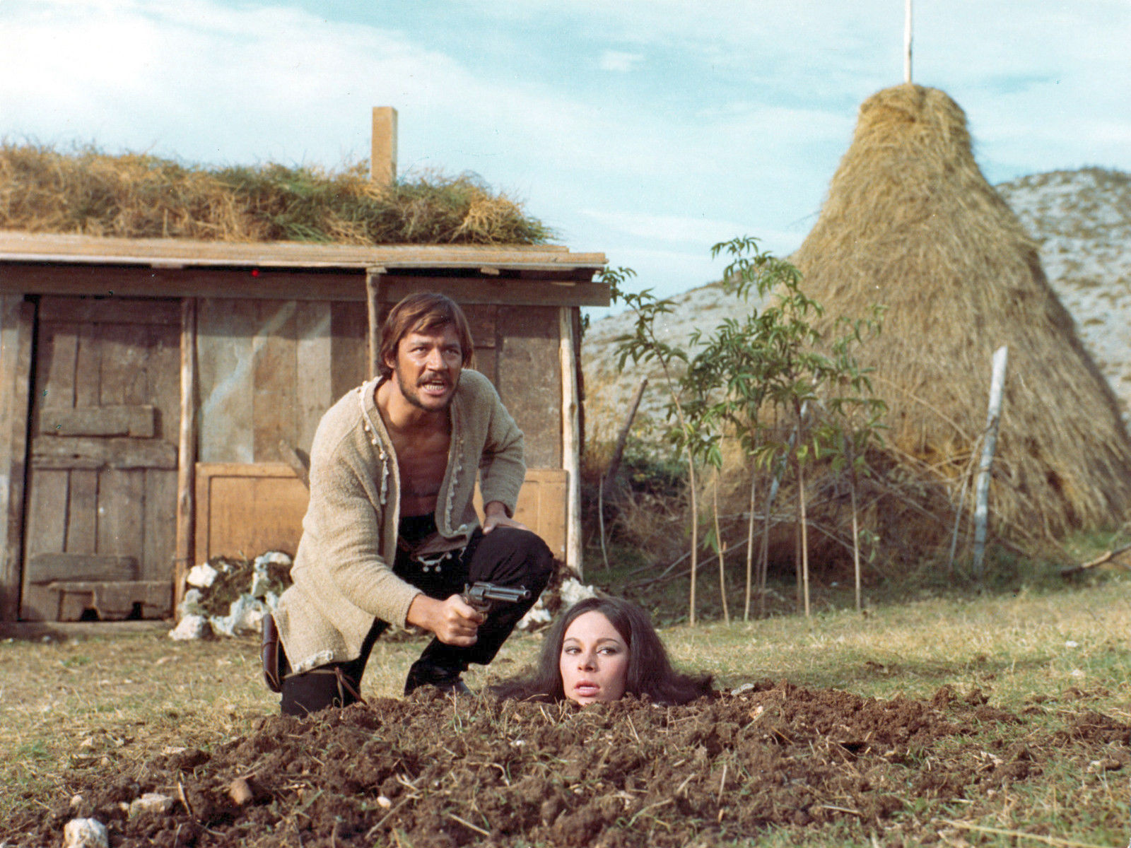 Jeff Cameron and Cristina Penz in Pray to God and Dig Your Grave (1968)