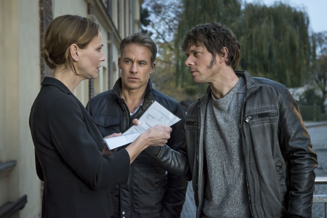 Marco Girnth, Beate Maes, and Steffen Schroeder in Leipzig Homicide (2001)