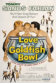 Fabian, Toby Michaels, and Tommy Sands in Love in a Goldfish Bowl (1961)