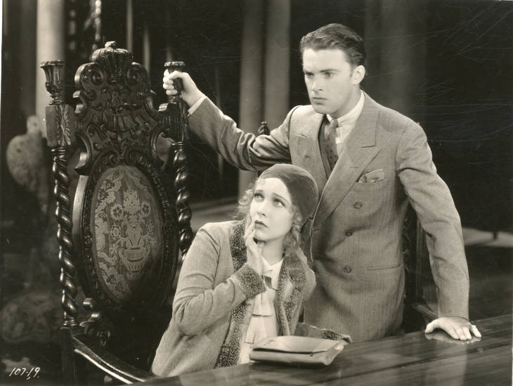 Raymond Hackett and Helen Twelvetrees in The Cat Creeps (1930)