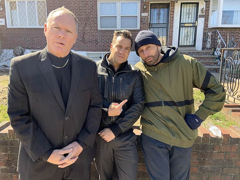 Craig DiFrancia as Tino on set of Brothers By Blood with Matthias Schoenaerts and Antoni Corone