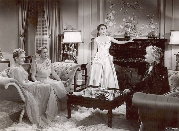 Joan Crawford, Kathryn Card, Mira McKinney, and Lucile Watson in Harriet Craig (1950)