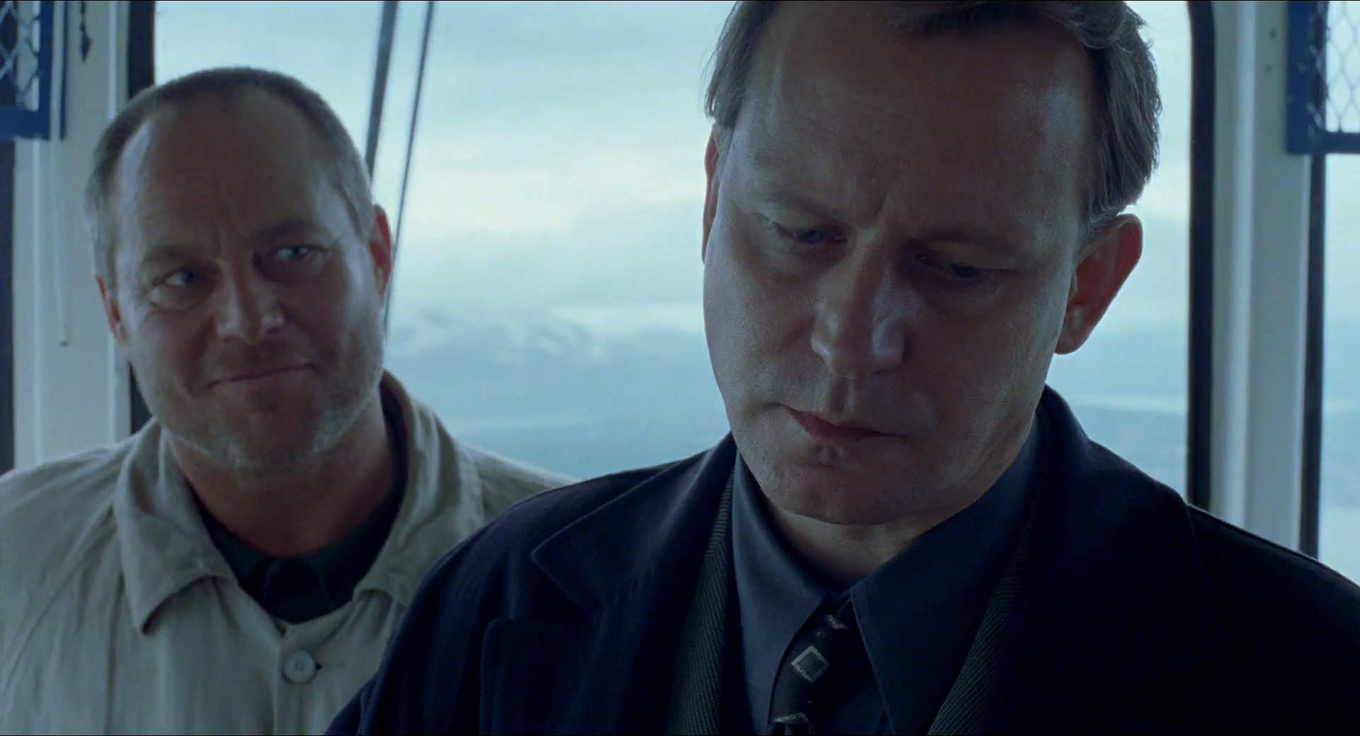 Stellan Skarsgård and Bjørn Floberg in Insomnia (1997)