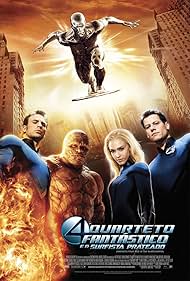 Laurence Fishburne, Jessica Alba, Michael Chiklis, Chris Evans, Ioan Gruffudd, and Doug Jones in Quarteto Fantástico e o Surfista Prateado (2007)