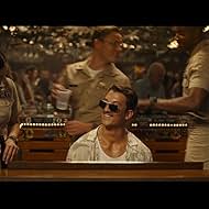 Jay Ellis, Miles Teller, Monica Barbaro, and Lewis Pullman in Top Gun: Maverick (2022)