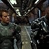 Idris Elba and Diego Klattenhoff in Pacific Rim (2013)