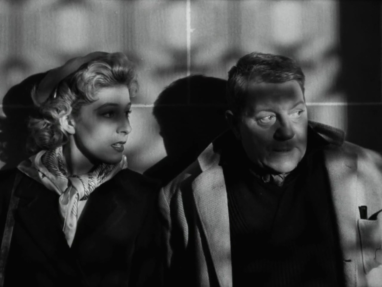 Anouk Ferjac and Jean Gabin in The Crossing of Paris (1956)