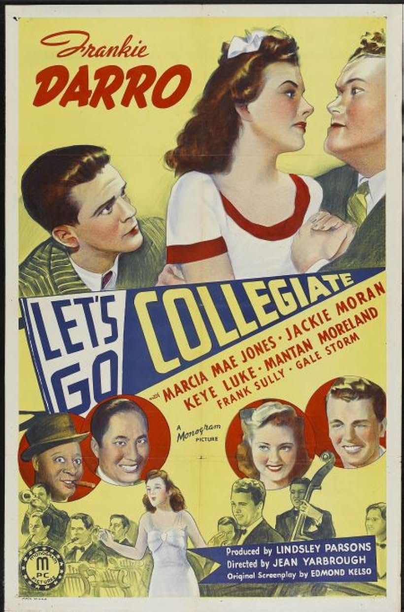 Frankie Darro, Marcia Mae Jones, Keye Luke, Jackie Moran, Mantan Moreland, Gale Storm, and Frank Sully in Let's Go Collegiate (1941)