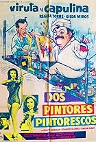 Marco Antonio Campos, Miguel Córcega, Gaspar Henaine, Gilda Mirós, and Regina Torné in Dos pintores pintorescos (1967)