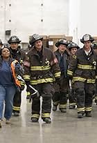 David Eigenberg, Jesse Spencer, Christian Stolte, Taylor Kinney, Annie Ilonzeh, Joe Minoso, and Kara Killmer in Protect a Child (2020)