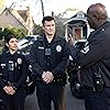 Nathan Fillion, Richard T. Jones, and Lisseth Chavez in Training Day (2024)