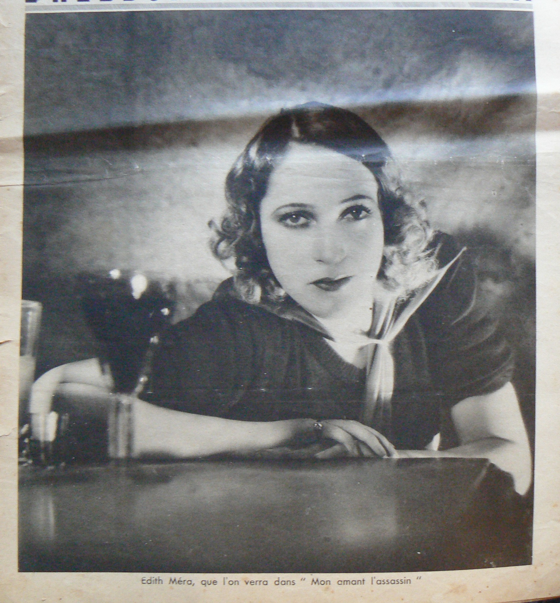 Edith Méra in Mon amant l'assassin (1932)