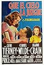 Gene Tierney, Jeanne Crain, and Cornel Wilde in Que el cielo la juzgue (1945)