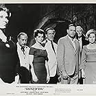 Scott Brady, David Brian, Lisa Gaye, Hugh Marlowe, Virginia Mayo, Shelley Morrison, and Ernest Sarracino in Castle of Evil (1966)