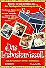 Catherine Deneuve, Anita Ekberg, Gert Fröbe, Heinz Rühmann, Peter Alexander, Curd Jürgens, Letícia Román, Rolf Thiele, and Nadja Tiller in Das Liebeskarussell (1965)