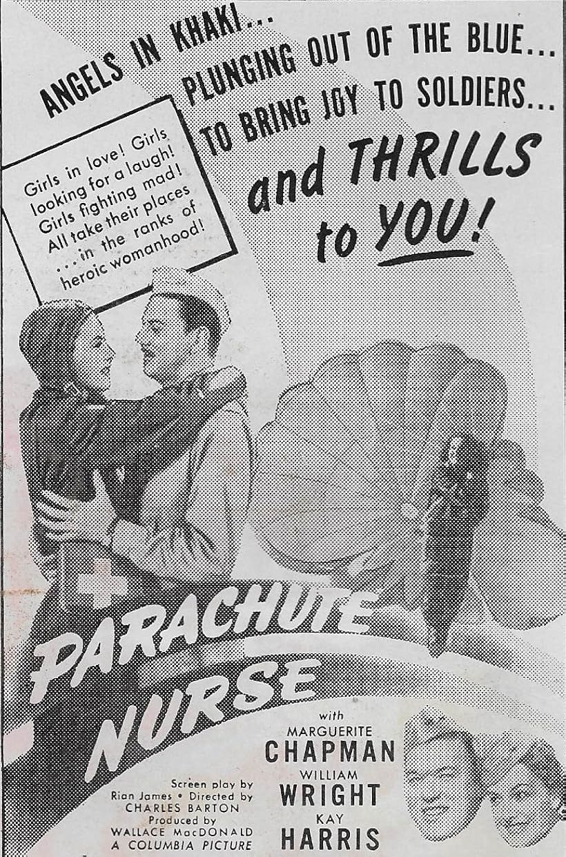 Marguerite Chapman, Kay Harris, Frank Sully, and William Wright in Parachute Nurse (1942)