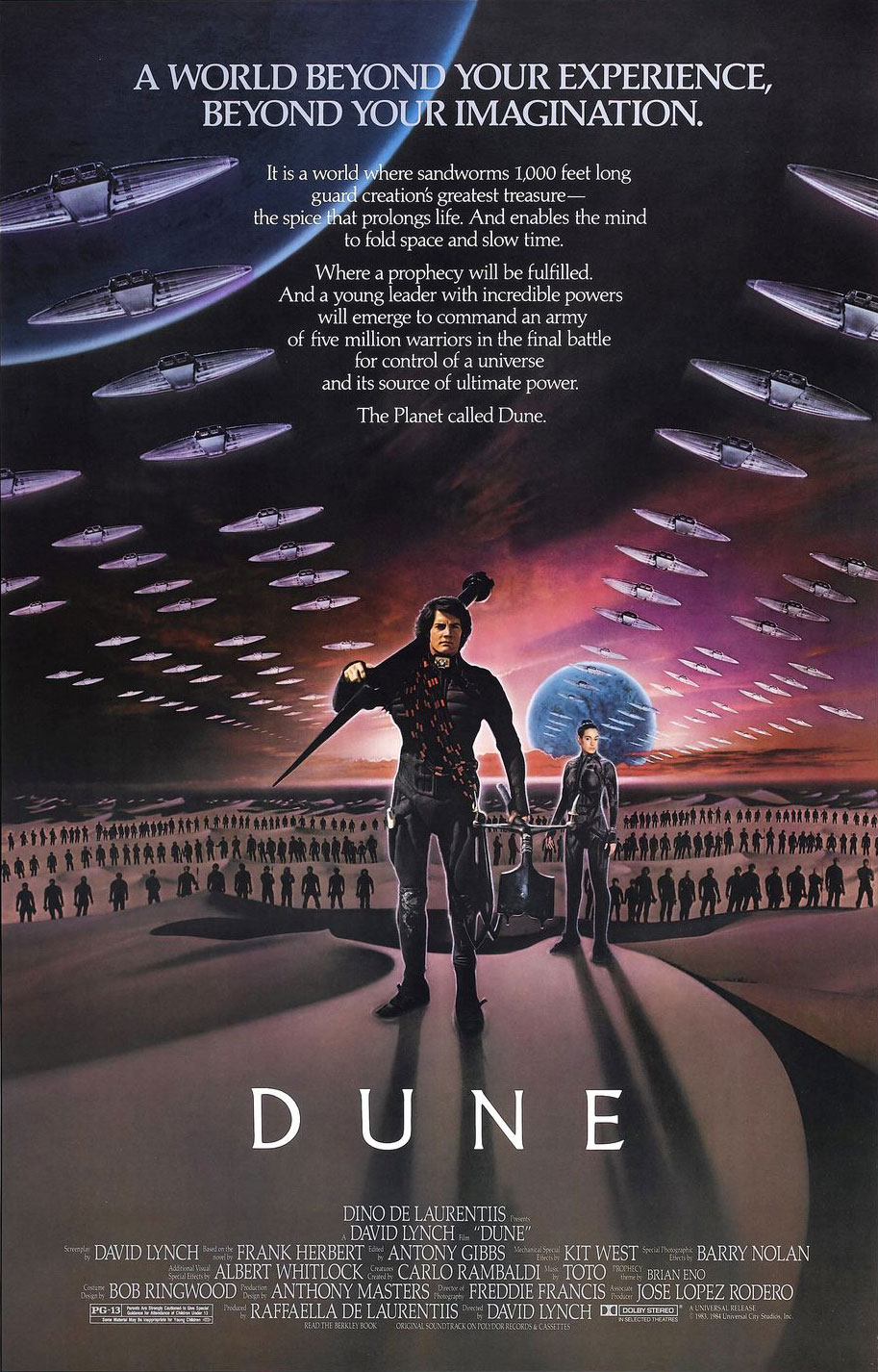 Sean Young and Kyle MacLachlan in Dune (1984)