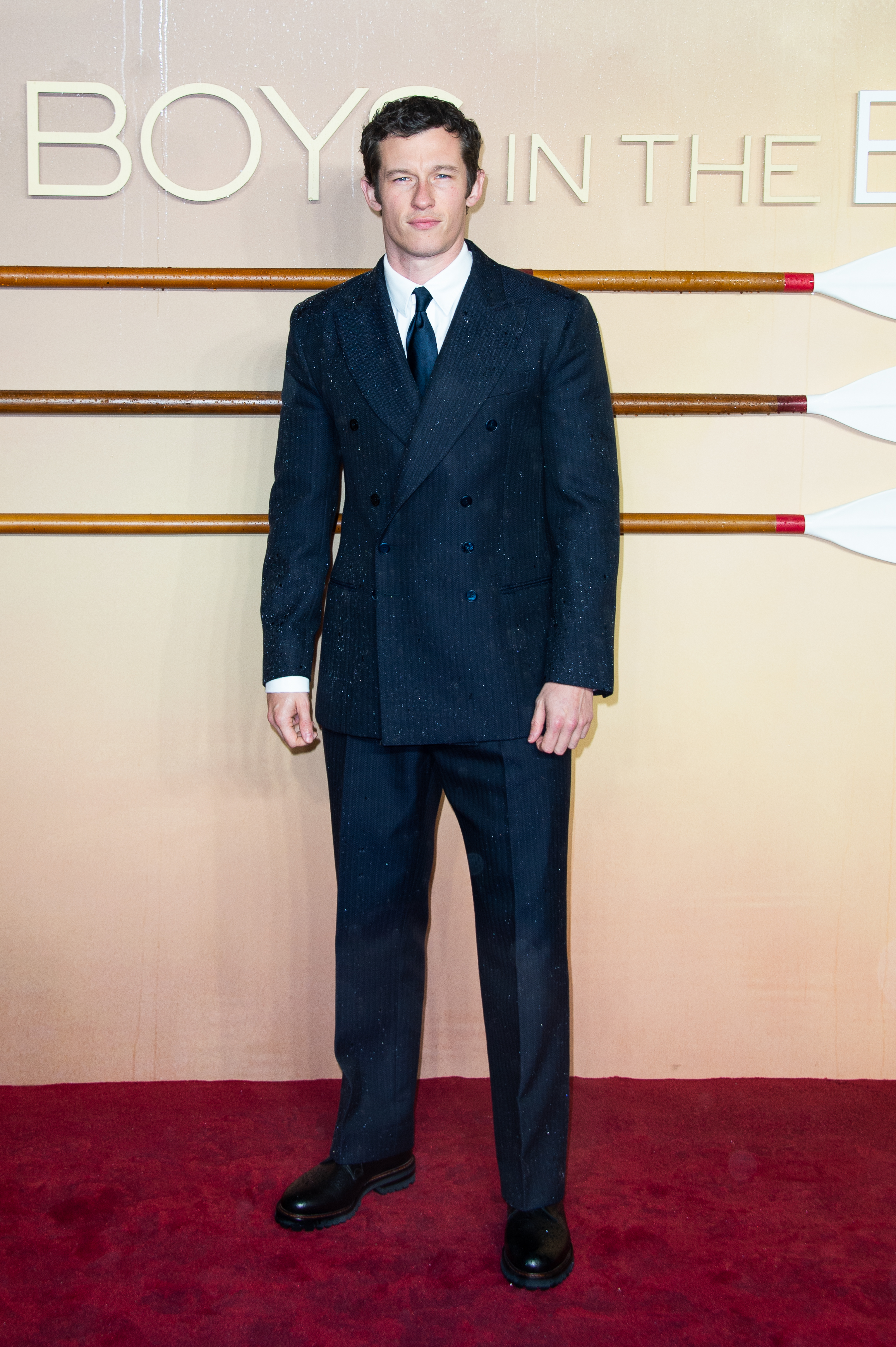 Callum Turner at an event for The Boys in the Boat (2023)