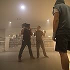 Shot discussion with cam op Leo Ibanez on "The Boxer." 