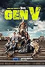 Asa Germann, Derek Luh, Patrick Schwarzenegger, Jaz Sinclair, Lizze Broadway, London Thor, Maddie Phillips, and Chance Perdomo in Gen V (2023)