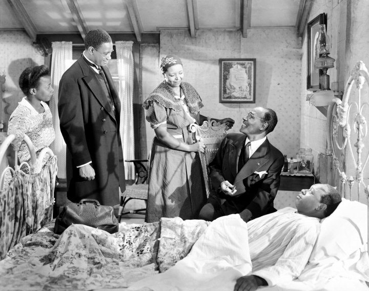 Eddie 'Rochester' Anderson, Butterfly McQueen, Oscar Polk, Clinton Rosemond, and Ethel Waters in Cabin in the Sky (1943)