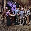 Leslie Nielsen, Ray Milland, Dennis Cole, Sheila Larken, and Julie Sommars in Cave In! (1983)