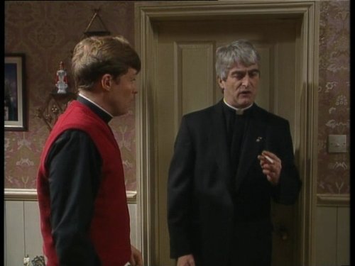 Dermot Morgan and Ardal O'Hanlon in Father Ted (1995)