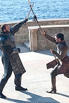 Pedro Pascal and Hafþór Júlíus Björnsson in Game of Thrones (2011)