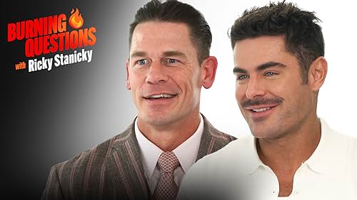 'Ricky Stanicky' stars Zac Efron and John Cena share which scenes almost made them break character, their favorite one-liner from the film, why John's Britney Spears impression was Zac's favorite, and more!