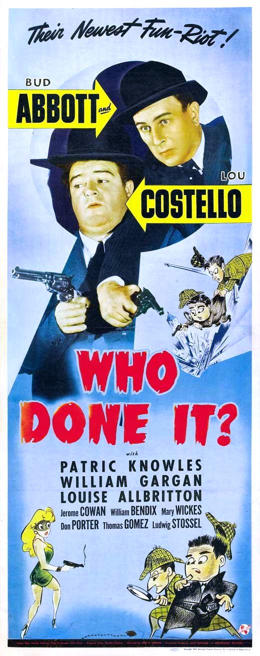 Bud Abbott and Lou Costello in Who Done It? (1942)