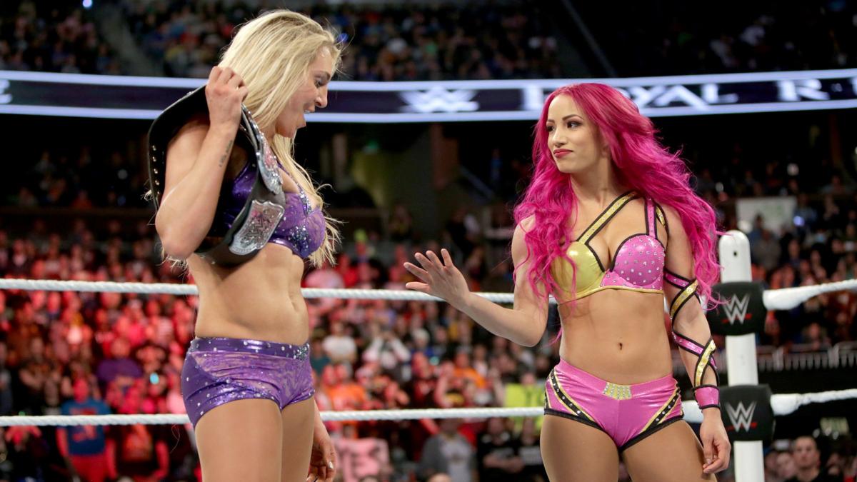 Ashley Fliehr and Mercedes Varnado in WWE Royal Rumble (2016)