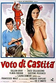 Laura Gemser, Enzo Colajacono, and Jacques Dufilho in Vow of Chastity (1977)