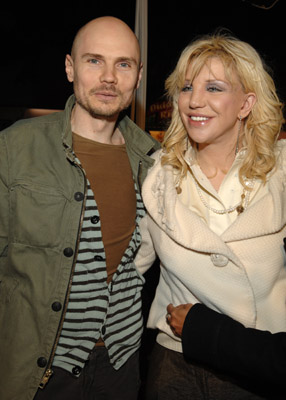 Courtney Love and Billy Corgan at an event for Freedom Writers (2007)