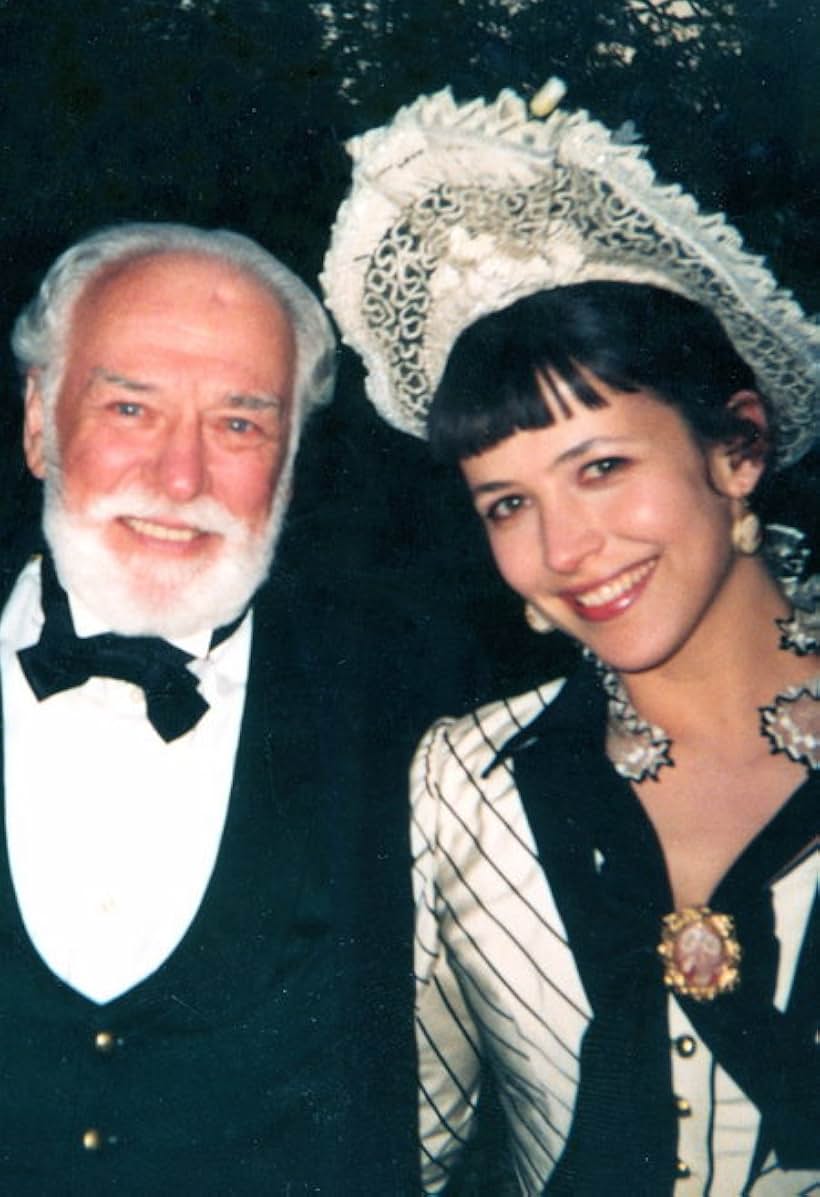 Petr Shelokhonov and Sophie Marceau after filming a scene for 'Anna Karenina' in St. Peterburg, Russia.