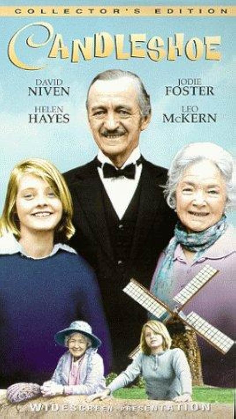 David Niven, Jodie Foster, and Helen Hayes in Candleshoe (1977)