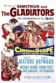 Anne Bancroft, Susan Hayward, Victor Mature, Richard Egan, Debra Paget, Michael Rennie, and Jay Robinson in Demetrius and the Gladiators (1954)