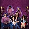 Ginifer King, Chico Benymon, Amber Frank, Curtis Harris, Breanna Yde, and Benjamin Flores Jr. in The Haunted Hathaways (2013)