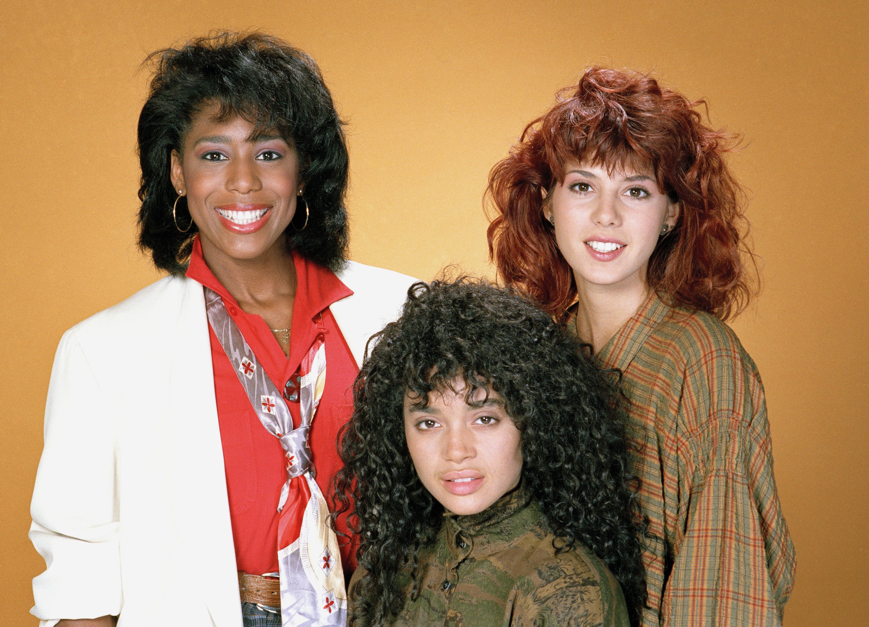 Marisa Tomei, Lisa Bonet, and Dawnn Lewis in A Different World (1987)