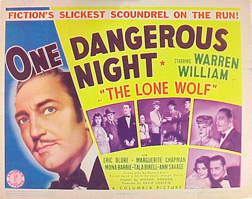 Eric Blore, Marguerite Chapman, Fred Kelsey, Ann Savage, Frank Sully, and Warren William in One Dangerous Night (1942)