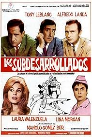 Manolo Gómez Bur, Alfredo Landa, Tony Leblanc, Lina Morgan, and Laura Valenzuela in Los subdesarrollados (1968)