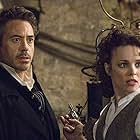 Robert Downey Jr. and Rachel McAdams in Sherlock Holmes (2009)