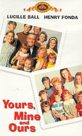 Henry Fonda, Lucille Ball, Tim Matheson, Greg Atkins, Lynnell Atkins, Kimberly Beck, Morgan Brittany, Kevin Burchett, Maralee Foster, Gary Goetzman, Margot Jane, Jennifer Leak, Tracy Nelson, Stephanie Oliver, Gil Rogers, Nancy Roth, Eric Shea, Michele Tobin, Mitch Vogel, and Holly O'Brien in Yours, Mine and Ours (1968)