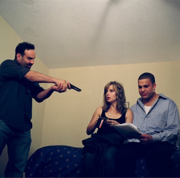 Tony Nappo, Neil Green, and Marina Hashemi in Behind Closed Doors (2009)