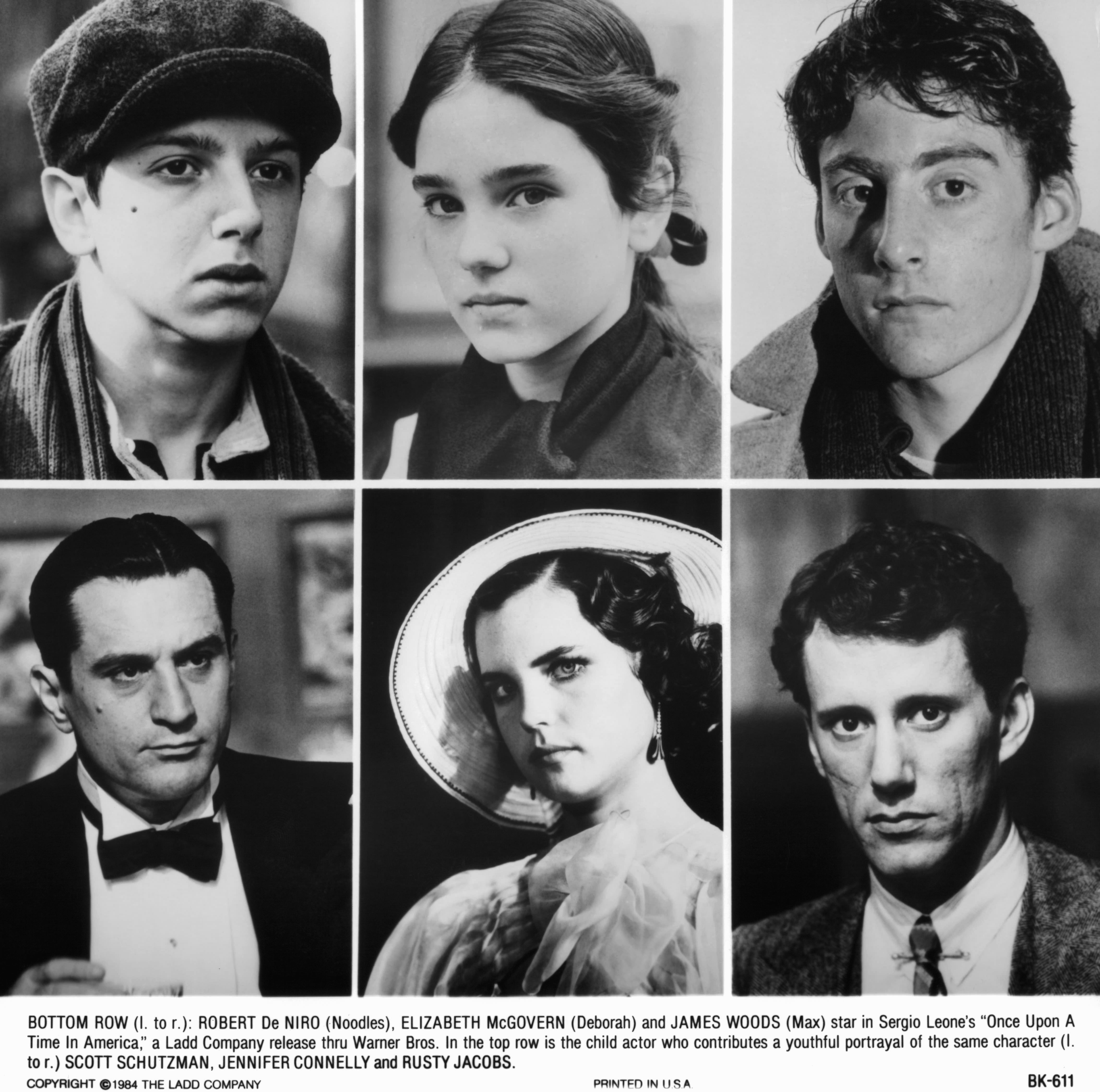 Jennifer Connelly, Robert De Niro, James Woods, Elizabeth McGovern, Rusty Jacobs, and Scott Tiler in Once Upon a Time in America (1984)