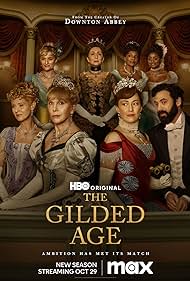 Christine Baranski, Audra McDonald, Donna Murphy, Cynthia Nixon, Louisa Jacobson, Morgan Spector, Carrie Coon, and Denée Benton in The Gilded Age (2022)