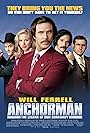 Christina Applegate, Will Ferrell, Steve Carell, David Koechner, and Paul Rudd in Anchorman: The Legend of Ron Burgundy (2004)